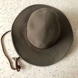 olive green brixton tiller hat